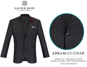 Savile Row Abram C1 Charcoal Suit