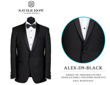 Load image into Gallery viewer, Savile Row Alexander D9 Tuxedo Black
