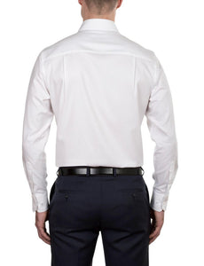 Hardy Amies White Textured Business Shirt