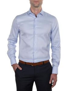 Hardy Amies Micro Grid Business Shirt (Slim Fit)