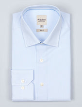 Load image into Gallery viewer, Hardy Amies Fine Blue Stripe Shirt (Slim Fit)